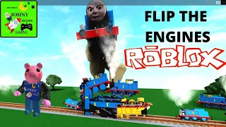 Johny Shows Roblox Train Crash Thomas & Friends Flip The Engines Train Toy Game