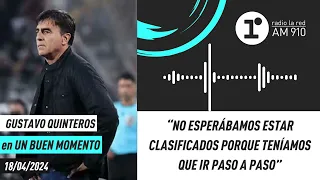 Gustavo Quinteros: "No esperábamos estar clasificados porque teníamos que ir paso a paso"