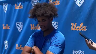 QB Dante Moore after UCLA’s fourth practice of fall camp 8/5