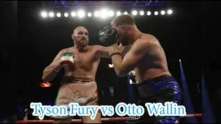 Tyson Fury vs Otto Wallin Full Fight Highlights - title match