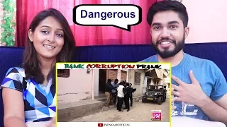 INDIANS react to Bank Corruption Prank | P4 Pakao | Nadir Ali & Team