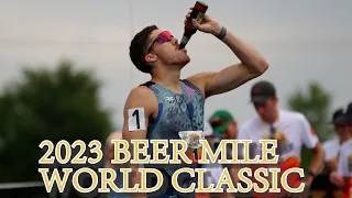 Corey Bellemore Chases Beer Mile World Record WITH ONE SHOE – 2023 Beer Mile World Classic