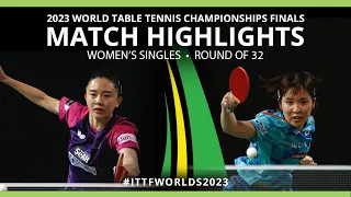 Miu Hirano vs Joen Jihee | WS R32 | 2023 ITTF World Table Tennis Championships Finals
