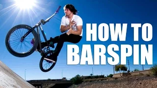 How to barspin on BMX, MTB (Как сделать Barspin на BMX, MTB) | Школа BMX Online #20