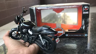 Diecast Unboxing-2016 Harley Davidson Street 750 1/12 Harley Davidson Merchandise