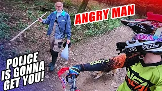 Angry Man vs Dirt Bikers - Mad For No Reason 2019