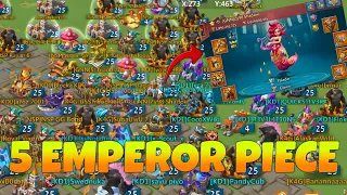 Lords Mobile - Even a 5 piece emperor account is not safe when KD1 is around. Crazy moments!