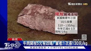 穩定物價! 擬本週「小麥.牛肉.汽柴油」降關稅｜TVBS新聞