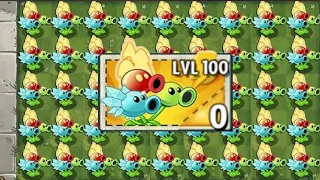 THREEPEATER & All Plants Max Level Vs 999 Brickhead Zombie - PvZ 2Battlez #pvz2