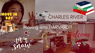 Flying a drone over HARVARD! : Spring 2021 Move in Vlog