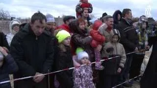 Патриарх Кирилл освятил закладной камень в основание храма св. мч. Лидии в Калининграде
