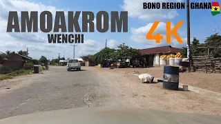 Amoakrom Wenchi Drive Tour in the Bono Region of Ghana 4K