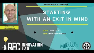 Starting with an Exit in Mind with Alex Triener