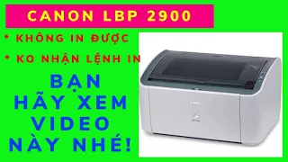 Canon LBP2900 printer does not print, does not receive a print job and How to handle, Paused, Use...