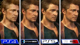 Uncharted: Legacy of Thieves | PS4 - PS5 - PC - Steam Deck | Graphics Comparison | Analista De Bits