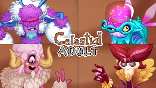 All Adult Celestials Update 8 - Young and Adult Comparison | My Singing Monsters