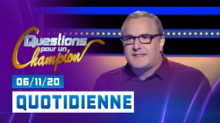 Emission du Vendredi 06 Novembre 2020 - Questions pour un champion