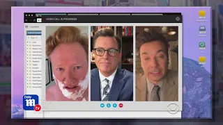 Stephen Colbert, Jimmy Fallon and Conan O'Brien team up in response to Trump - DailyMailTV