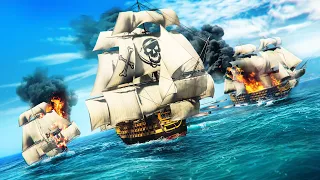 PIRATE NAVAL BATTLE in GTA 5!