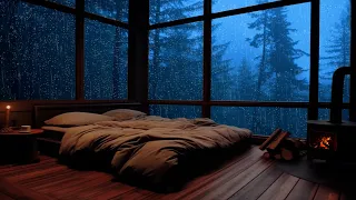 Real Thunderstorm Rain for Sleep, Relax, Study ⚡ Heavy Rain on Window and Intense Thunder at Night