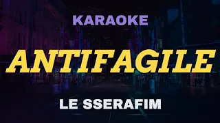 LE SSERAFIM - ANTIFRAGILE KARAOKE Instrumental With Lyrics