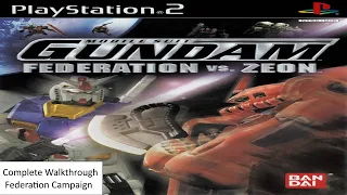 Mobile Suit Gundam Federation Vs Zeon (PS2)  Federation side Complete Walkthrough