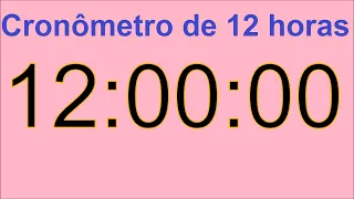 Cronômetro de 12 horas Cronômetro de 12 horas Contagem regressiva de 12 horas Cronômetro de 12 horas