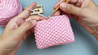 How to Crochet Coin Purse | Free Crochet Purse Patterns | Crochet Mini Bag | Vivi Berry DIY