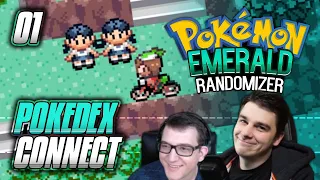 Pokedex Connect Race vs Shenanagans | Pokemon Emerald Randomizer #1