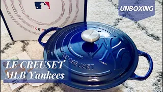 Unboxing LE CREUSET MLB New York Yankees。2021Limited-Edition。LE CREUSET琺瑯鑄鐵鍋&洋基聯名限量版開箱文