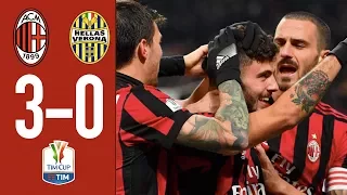 Highlights AC Milan 3-0 Hellas Verona - TIM Cup Round of 16 - 2017/18