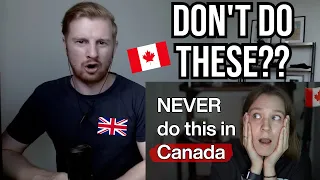 Things You SHOULDN'T Do In Canada (BRITISH REACTION)