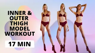 Inner and Outer Thigh Model Workout for Slim Lean Model Legs / Nina Dapper