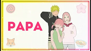 MMDナルト! - Naruto | Naruto, Sakura & Hanami | Papa? | Naruto Animation (Eng sub)