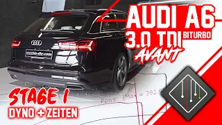 Audi A6 3.0 TDI CR BiTurbo Stage 1 | Chiptuning - Dyno - 100-200 | mcchip-dkr
