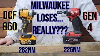 NEW DeWalt DCF860 DESTROYS Milwaukee Gen 4... Or Does it?