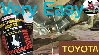 How to you change the manual gearbox oil in a Toyota Corolla