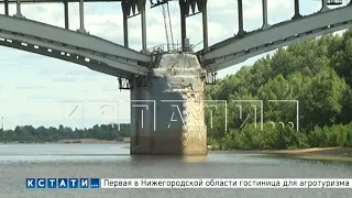 Скрытая от посторонних глаз опора Канавинского моста начала разрушаться