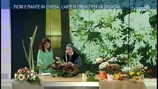 Suor Cristina Cruciani, Arte floreale per la liturgia