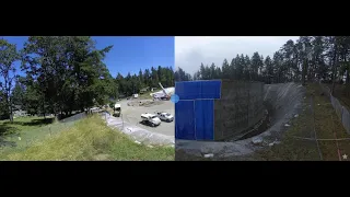 Time lapse of new water tank construction