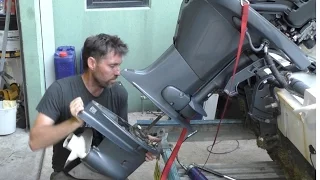 Re-installing an outboard lower unit