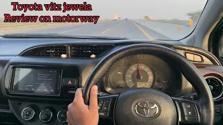 Toyota vitz jewela review on motorway #car #vitz