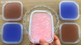 Making smoothie - Mixing Old Slime coloring / ASMR Relaxing Satisfying video DIY / Lila Slime #15