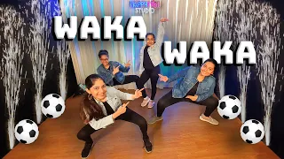 Waka Waka | Shakira | Simple Dance Choreography for Kids | Beginner Jazzfunk