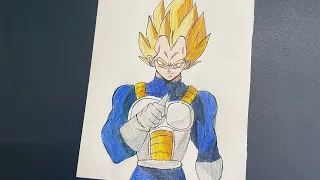 Drawing Super Saiyan Vegeta