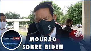 Mourão sobre parabenizar Biden por vitória nos EUA: “Vamos aguardar”