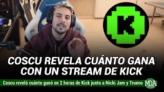 COSCU reveló CUÁNTO GANÓ en 2 hs de STREAM en KICK