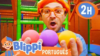 Blippi Visita um Parque Infantil (Funtastic) | 2 HORAS DO BLIPPI! | Vídeos Educativos para Crianças