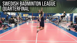 Badminton Men's Singles - Swedish League Quarterfinal David Kim vs Jacob Nilsson