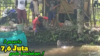 Ya ampun..!? Sampai pada kewalahan mancing borongan ikan bawal jumbo